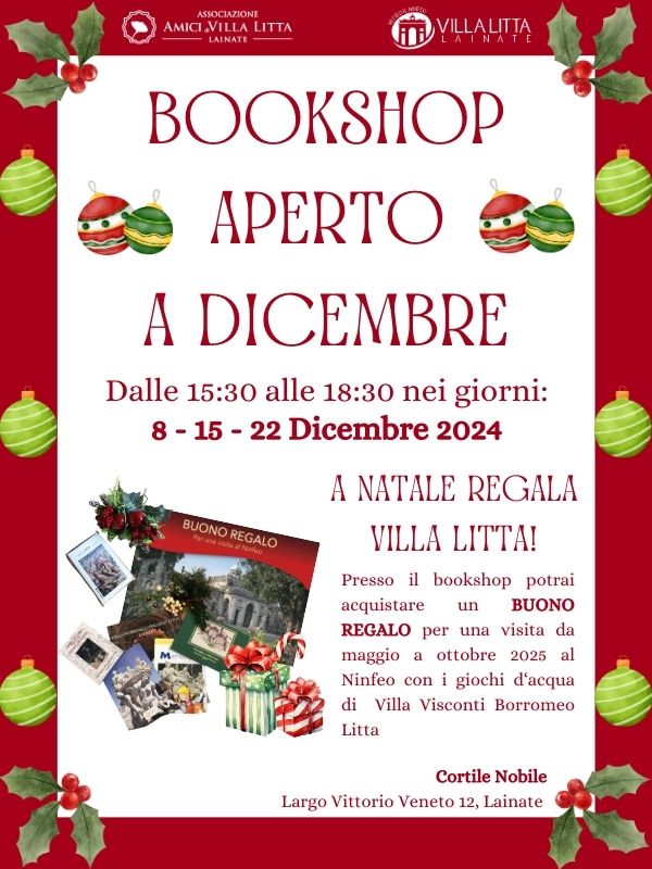 Bookshop e visite a dicembre
